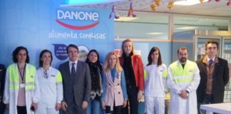 Visita a Danone de la AETC con el alcalde y algunos concejales Danone
