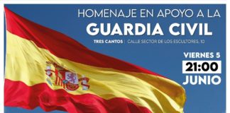Homenaje en apoyo a la Guardia Civil homenaje