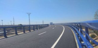 MAÑANA, 26 de AGOSTO por la NOCHE se ABRE el PUENTE de la M607 sobre la M40 puente acabado