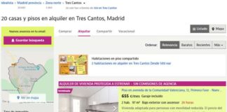 Solo 250 € más baratos los alquileres temporales en los terrenos de la CAM en Tres Cantos alquiler