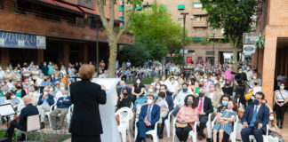 José Folgado ya tiene su escultura en Tres Cantos, la ciudad que amó y que no le olvida