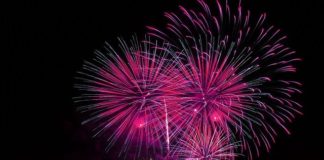 Fuegos artificiales con ruido