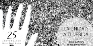 El Ayuntamiento de Tres Cantos rinde homenaje Miguel Ángel Blanco en el 25 aniversario de su secuestro y asesinato