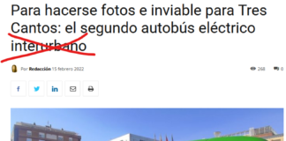 EXCLUSIVA: Tres Cantos reestrena autobús eléctrico urbano, gratis y sin inauguración
