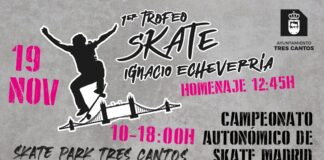 Tres Cantos rinde homenaje a Ignacio Echeverría, el ‘héroe del monopatín’, en el primer trofeo de Skate de la ciudad que lleva su nombre