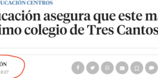 PSOE de Tres Cantos denuncia la insuficiente inversión de la CAM para el décimo colegio público