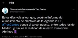 El Ayuntamiento de Tres Cantos manipula con el informe del cumplimiento de los ODS
