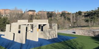 Más cemento en el Parque Central de Tres Cantos: Parkour no urbano, sino en zona verde