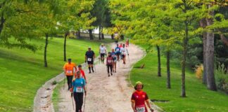 Circuito Integral de Marcha Nórdica en el Parque Central de Tres Cantos