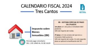 Calendario fiscal de Tres Cantos para 2024