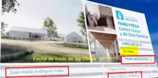 Primera piedra de la Familyteca, casualmente con empresas de familiares del ayuntamiento de Tres Cantos
