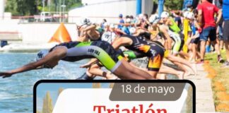 Triatlón de Tres Cantos este fin de semana para más de un millar de deportistas en el estanque, el Parque Central y, OJO, calles cortadas