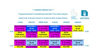 Actividades Abono 3 Cantos Deporte del día 17 de junio hasta el 31 de julio de 2024