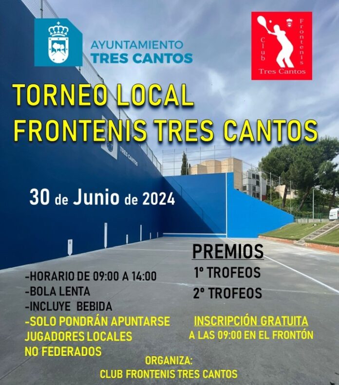 Torneo local de frontenis. Disfruta de la subvención de la red