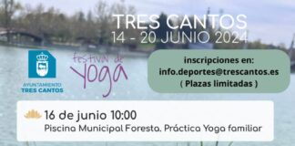 «Yoga familiar» en la piscina de Foresta