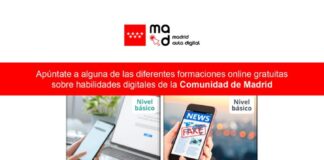 4 cursos online gratuitos (para el usuario) de habilidades digitales en Madrid Aula Digital