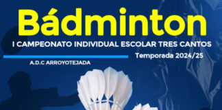I Campeonato Escolar de Badminton Tres Cantos (temp. 24/25) en modalidad individual.