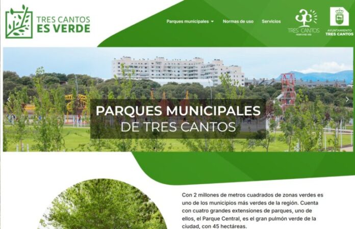 ‘Tres Cantos es verde’: ayuntamiento presenta nueva web fuera de la ley y sin acabar