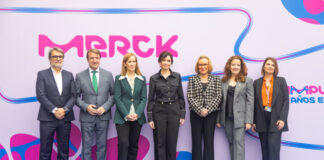 Díaz Ayuso visita Merck, en su 35º aniversario en Tres Cantos