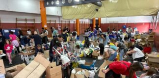 Las 340 toneladas de productos de primera necesidad «se quedan en Alcalá de Henares para cuando hagan falta» dice Moreno en el Pleno Extraordinario.