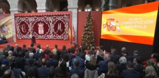 El alcalde, como 200 más, en los actos del Día de la Constitución Española en la Real Casa de Correos de Madrid