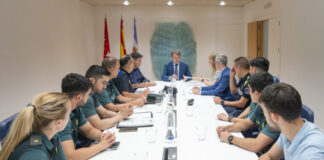 Dispositivo de seguridad en Tres Canos para las fiestas patronales de san Juan