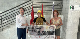 José Antonio Nieto Peña, en su reto solidario 5.500 kilómetros por una sonrisa, pasa por Tres Cantos