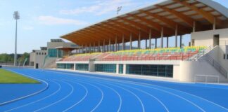 EL AZUL PP invade la pista de atletismo con una inversión en publicidad de más de medio millón de euros