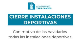 Días de cierre en las Instalaciones Deportivas durante la Navidad