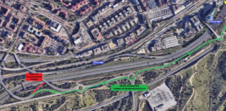 Corte de la salida 24 hacia la M-607, en sentido Madrid