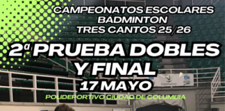 2ª Prueba Dobles y Final Campeonatos Escolares Badminton