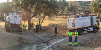 Casi 15 metros cúbicos de agua tricantina para el opaco CRAS y para la fauna del Monte de Viñuelas